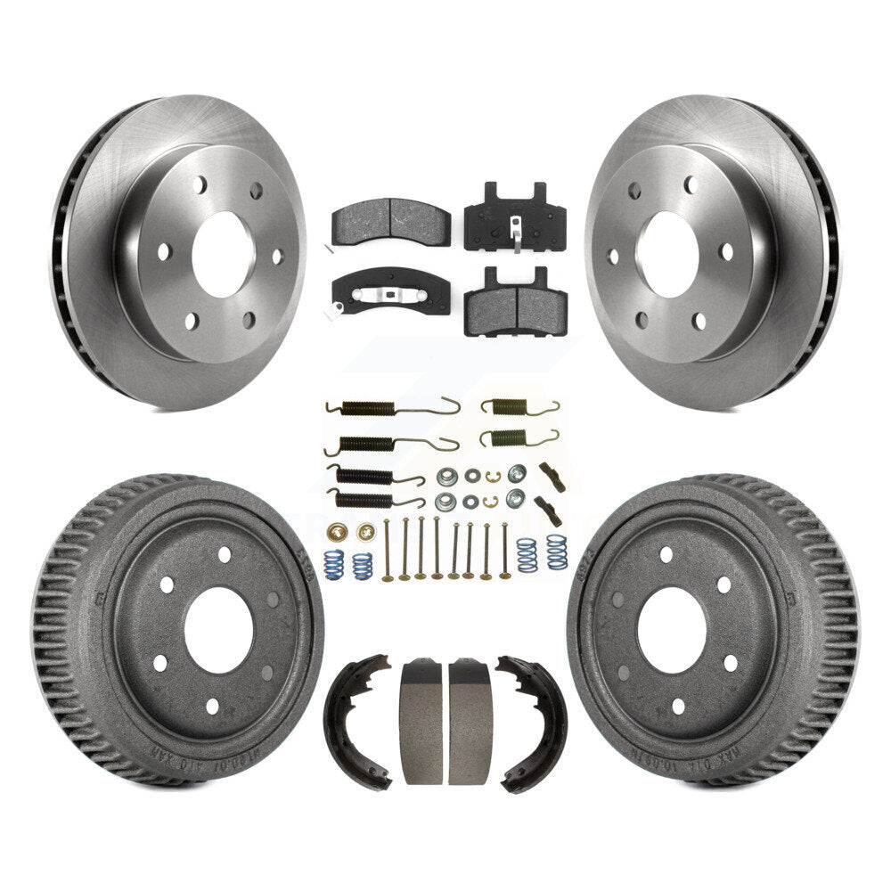 [Avant + Arrière] Kit de Disque et plaquette (semi-métallique) de frein pour 1995-1997 GMC Yukon 2 doors avec 4WD DIESEL engine avec 11" Diameter K8S-102025