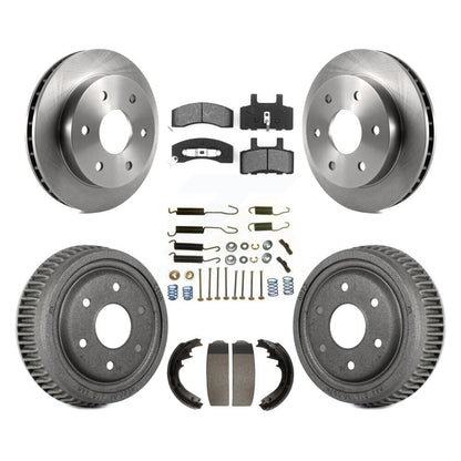 [Avant + Arrière] Kit de Disque et plaquette (semi-métallique) de frein pour 1995-1997 GMC Yukon 2 doors avec 4WD DIESEL engine avec 11" Diameter K8S-102025