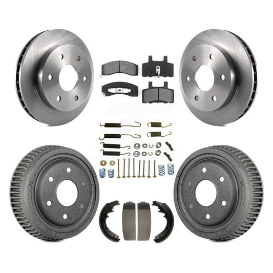 [Avant + Arrière] Kit de Disque et plaquette (semi-métallique) de frein pour 1995-1997 GMC Yukon 2 doors avec 4WD DIESEL engine avec 11" Diameter K8S-102025