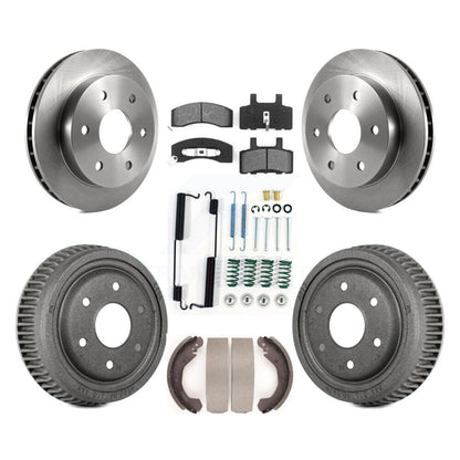 [Avant + Arrière] Kit de Disque et plaquette (semi-métallique) de frein pour 1995-1997 GMC Yukon 2 doors avec 4WD DIESEL engine avec 10" Diameter K8S-102026