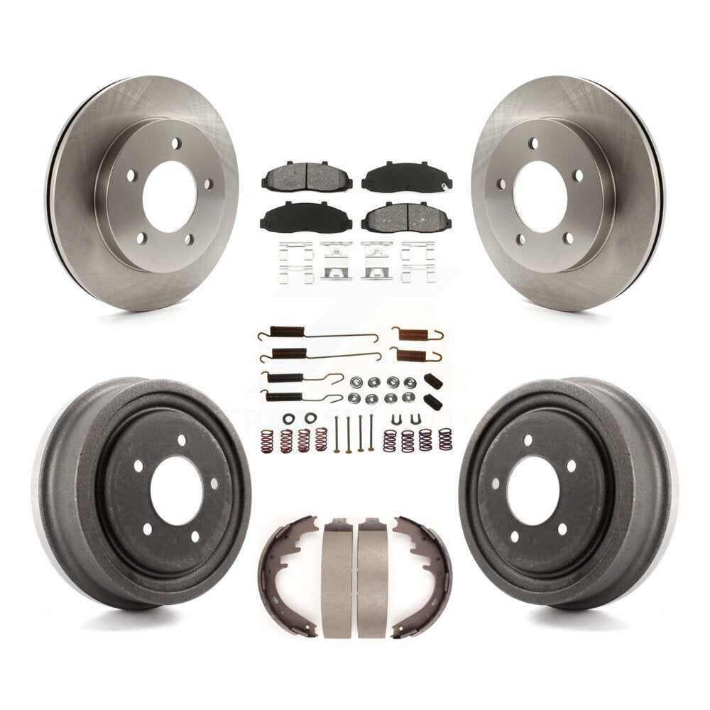 [Avant + Arrière] Kit de Disque et plaquette (semi-métallique) de frein pour Ford F-150 4WD K8S-102034