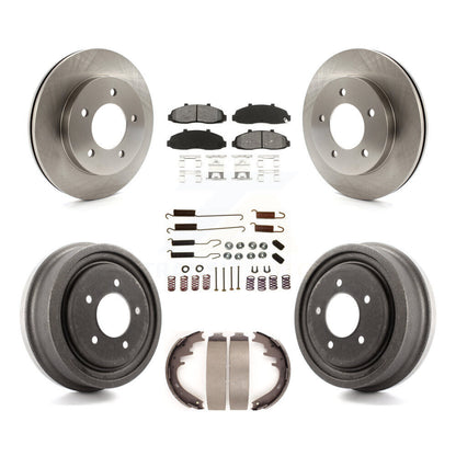 [Avant + Arrière] Kit de Disque et plaquette (semi-métallique) de frein pour Ford F-150 4WD K8S-102034