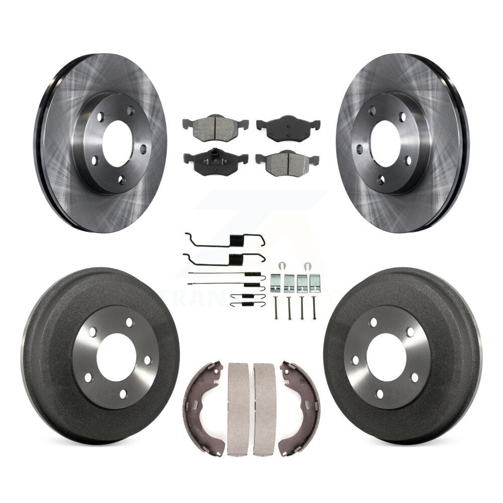 [Avant + Arrière] Kit de Disque et plaquette (semi-métallique) de frein pour Ford Escape Mazda Tribute Mercury Mariner K8S-102038
