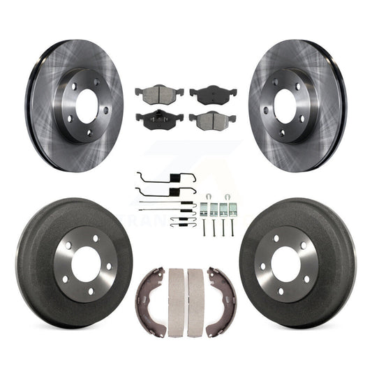 [Avant + Arrière] Kit de Disque et plaquette (semi-métallique) de frein pour Ford Escape Mazda Tribute Mercury Mariner K8S-102038