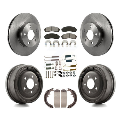 [Avant + Arrière] Kit de Disque et plaquette (semi-métallique) de frein pour Ford Ranger Mazda B4000 avec 10" Diameter K8S-102039
