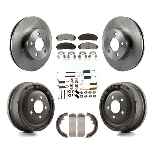 [Avant + Arrière] Kit de Disque et plaquette (semi-métallique) de frein pour Ford Ranger Mazda B4000 avec 10" Diameter K8S-102039