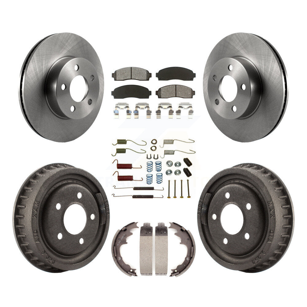 [Avant + Arrière] Kit de Disque et plaquette (semi-métallique) de frein pour Ford Ranger Mazda B4000 avec 9" Diameter K8S-102040