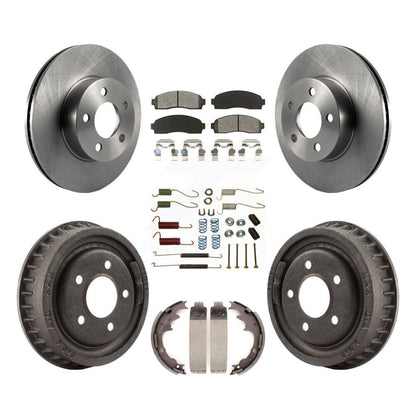 [Avant + Arrière] Kit de Disque et plaquette (semi-métallique) de frein pour Ford Ranger Mazda B4000 avec 9" Diameter K8S-102040