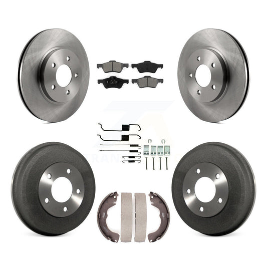 [Avant + Arrière] Kit de Disque et plaquette (semi-métallique) de frein pour Ford Escape Mercury Mariner K8S-102041