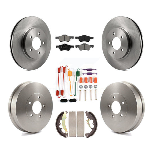 [Avant + Arrière] Kit de Disque et plaquette (semi-métallique) de frein pour Ford Escape Mercury Mariner Mazda Tribute K8S-102042
