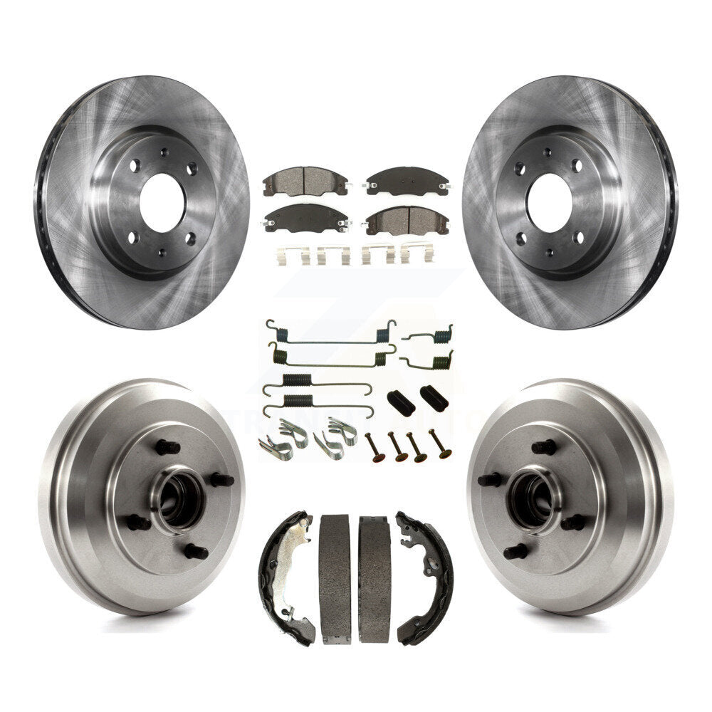 [Avant + Arrière] Kit de Disque et plaquette (semi-métallique) de frein pour 2009-2011 Ford Focus K8S-102044