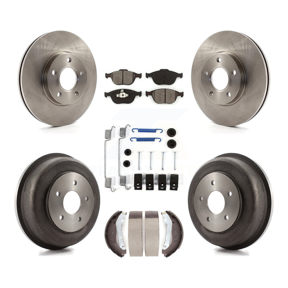[Avant + Arrière] Kit de Disque et plaquette (semi-métallique) de frein pour 2010-2013 Ford Connect K8S-102045
