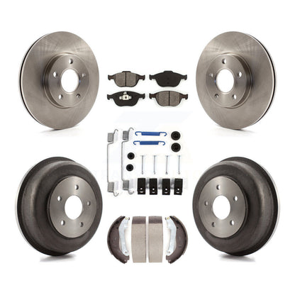 [Avant + Arrière] Kit de Disque et plaquette (semi-métallique) de frein pour 2010-2013 Ford Connect K8S-102045