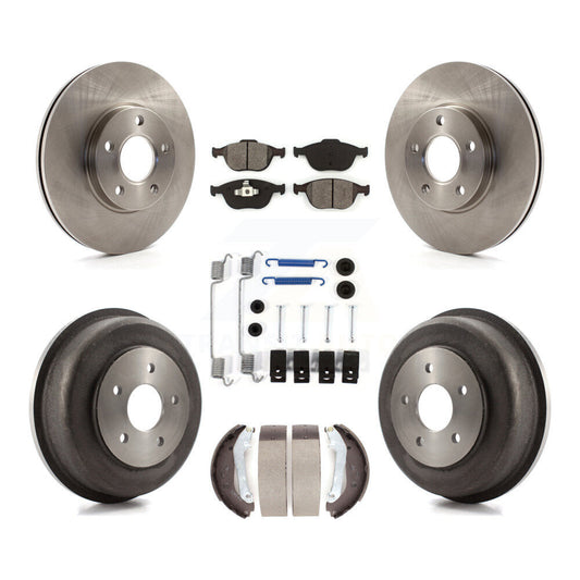 [Avant + Arrière] Kit de Disque et plaquette (semi-métallique) de frein pour 2010-2013 Ford Connect K8S-102045