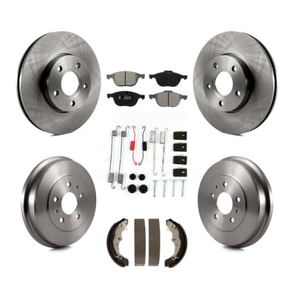 [Avant + Arrière] Kit de Disque et plaquette (semi-métallique) de frein pour Ford Focus FMSI=1004 K8S-102047