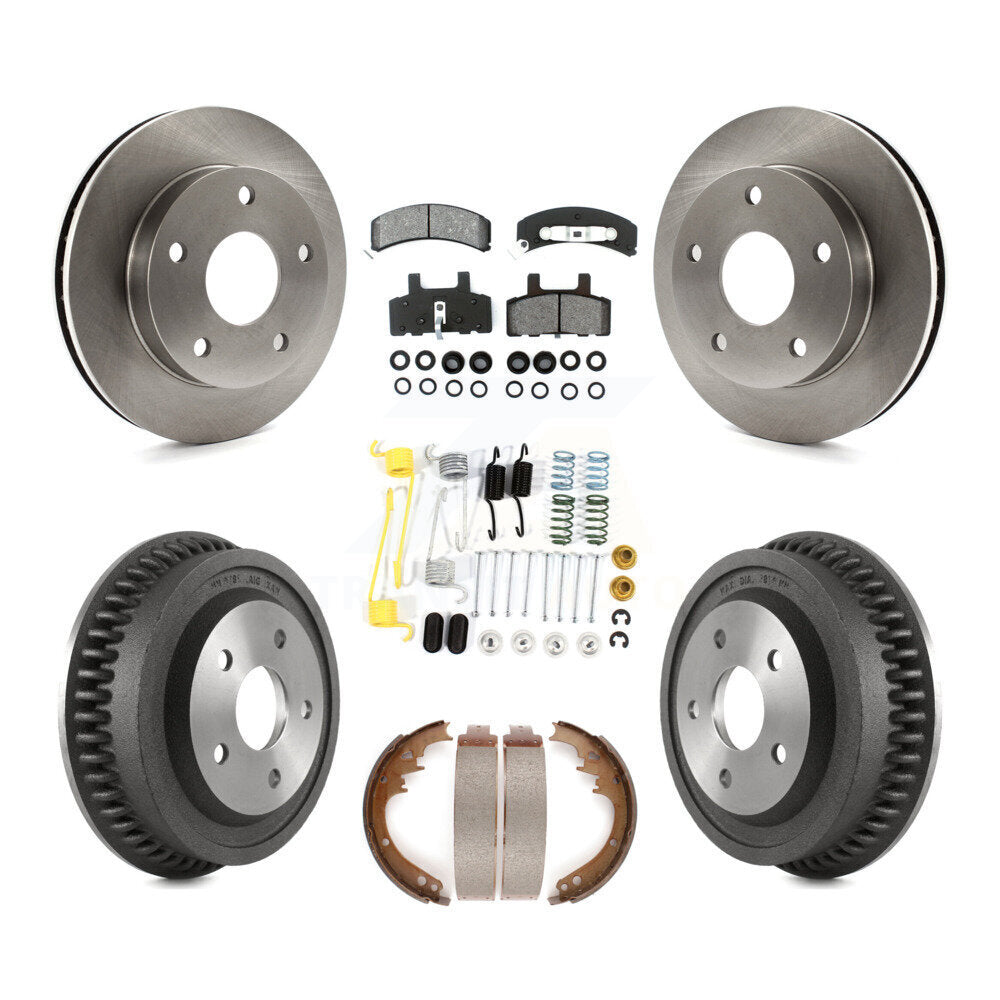 [Avant + Arrière] Kit de Disque et plaquette (semi-métallique) de frein pour 1994-1999 Dodge Ram 1500 4WD K8S-102051