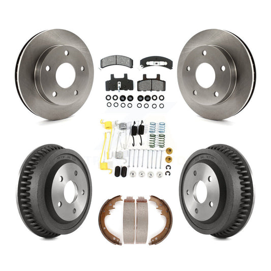 [Avant + Arrière] Kit de Disque et plaquette (semi-métallique) de frein pour 1994-1999 Dodge Ram 1500 4WD K8S-102051