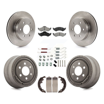 [Avant + Arrière] Kit de Disque et plaquette (semi-métallique) de frein pour 2000-2002 Dodge Dakota avec 9" Diameter K8S-102056