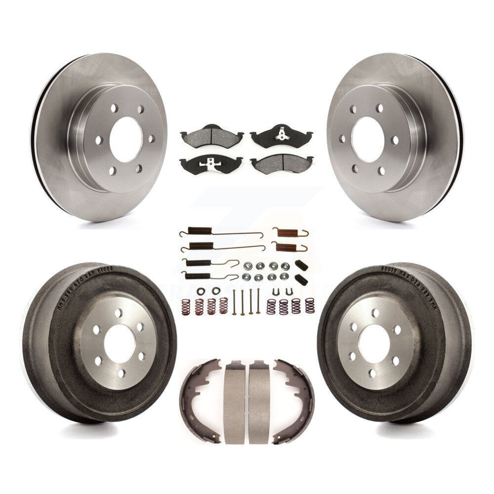 [Avant + Arrière] Kit de Disque et plaquette (semi-métallique) de frein pour 1998-1999 Dodge Durango K8S-102057