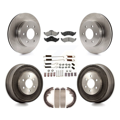 [Avant + Arrière] Kit de Disque et plaquette (semi-métallique) de frein pour 2000-2002 Dodge Dakota Durango K8S-102058