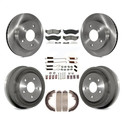[Avant + Arrière] Kit de Disque et plaquette (semi-métallique) de frein pour 2000-2001 Dodge Ram 1500 RWD K8S-102061 par Transit Auto