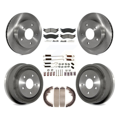 [Avant + Arrière] Kit de Disque et plaquette (semi-métallique) de frein pour 2000-2001 Dodge Ram 1500 RWD K8S-102061
