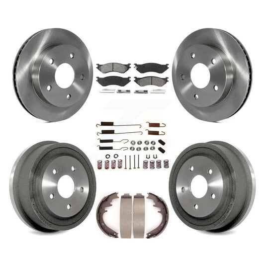 [Avant + Arrière] Kit de Disque et plaquette (semi-métallique) de frein pour 2000-2001 Dodge Ram 1500 RWD K8S-102061