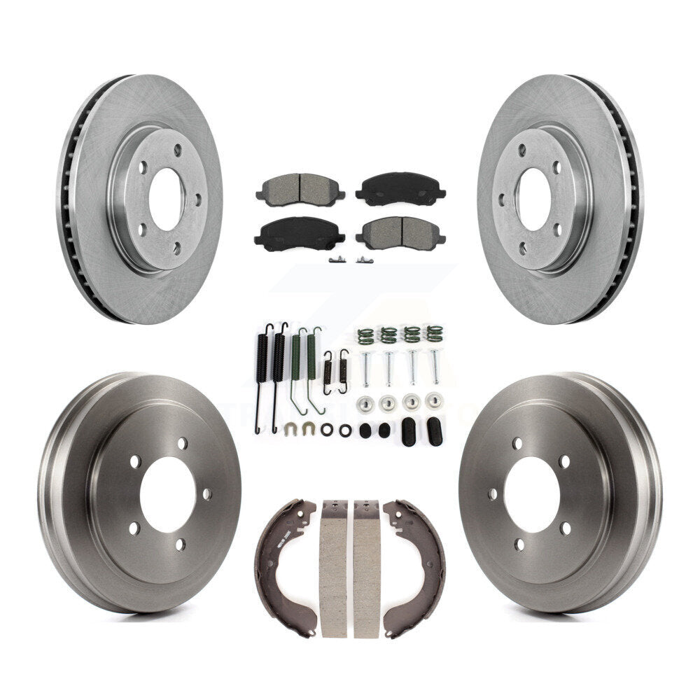[Avant + Arrière] Kit de Disque et plaquette (semi-métallique) de frein pour Dodge Caliber K8S-102071