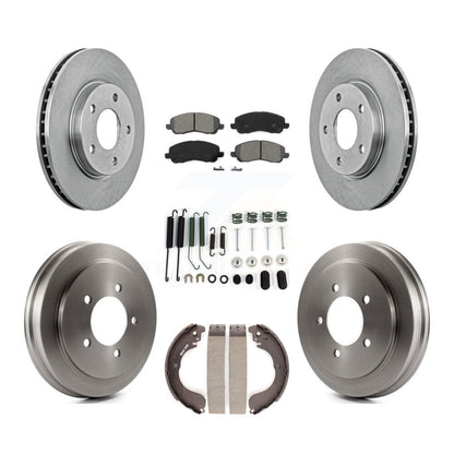 [Avant + Arrière] Kit de Disque et plaquette (semi-métallique) de frein pour Dodge Caliber K8S-102071