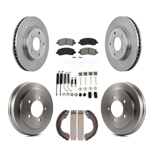 [Avant + Arrière] Kit de Disque et plaquette (semi-métallique) de frein pour Dodge Caliber K8S-102071