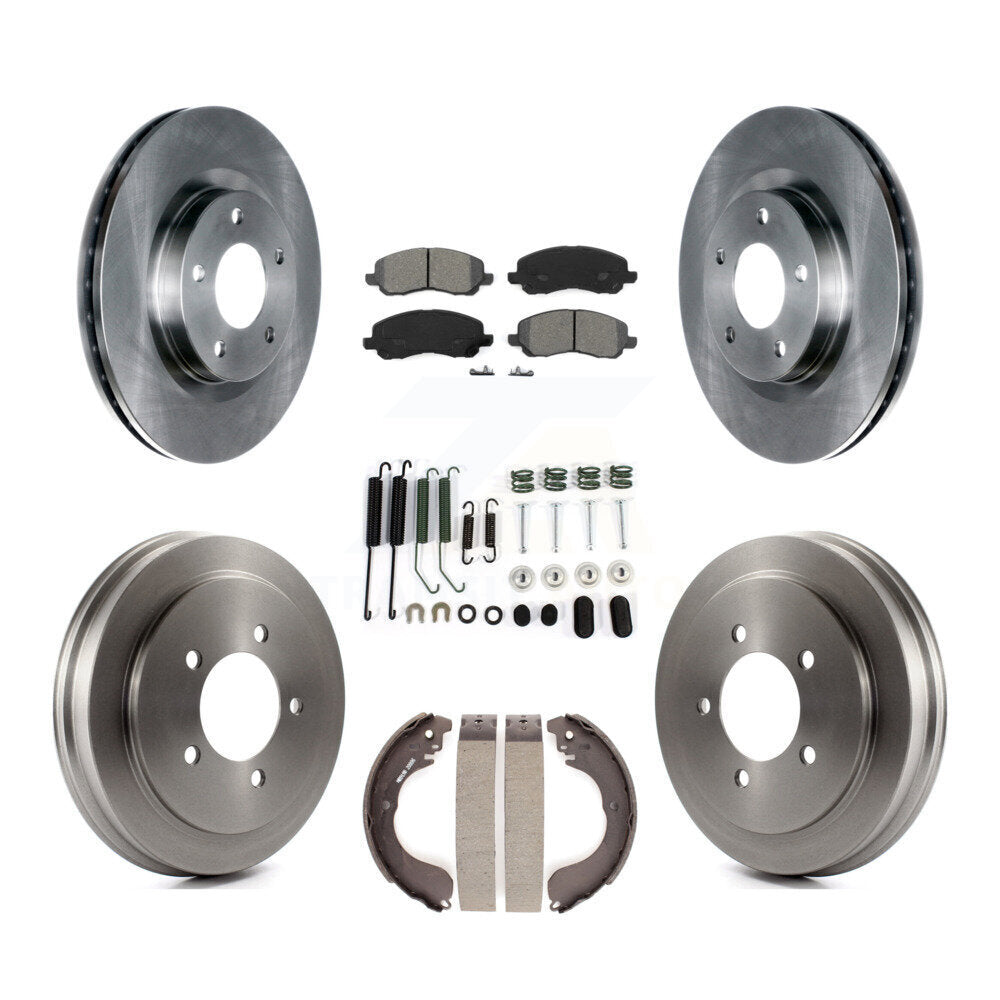 [Avant + Arrière] Kit de Disque et plaquette (semi-métallique) de frein pour Jeep Patriot Compass Dodge Caliber Chrysler Sebring Avenger K8S-102073