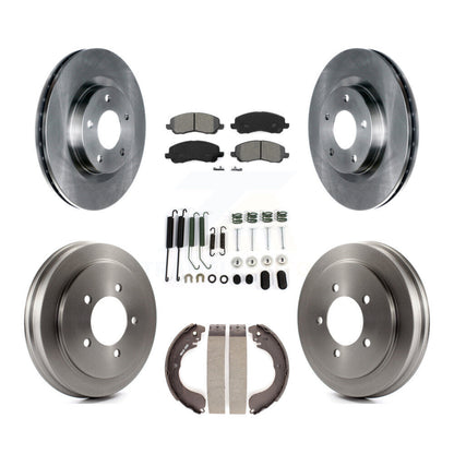 [Avant + Arrière] Kit de Disque et plaquette (semi-métallique) de frein pour Jeep Patriot Compass Dodge Caliber Chrysler Sebring Avenger K8S-102073