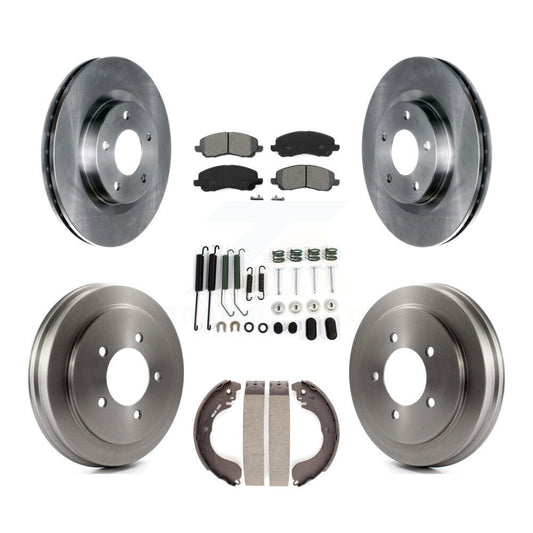 [Avant + Arrière] Kit de Disque et plaquette (semi-métallique) de frein pour Jeep Patriot Compass Dodge Caliber Chrysler Sebring Avenger K8S-102073