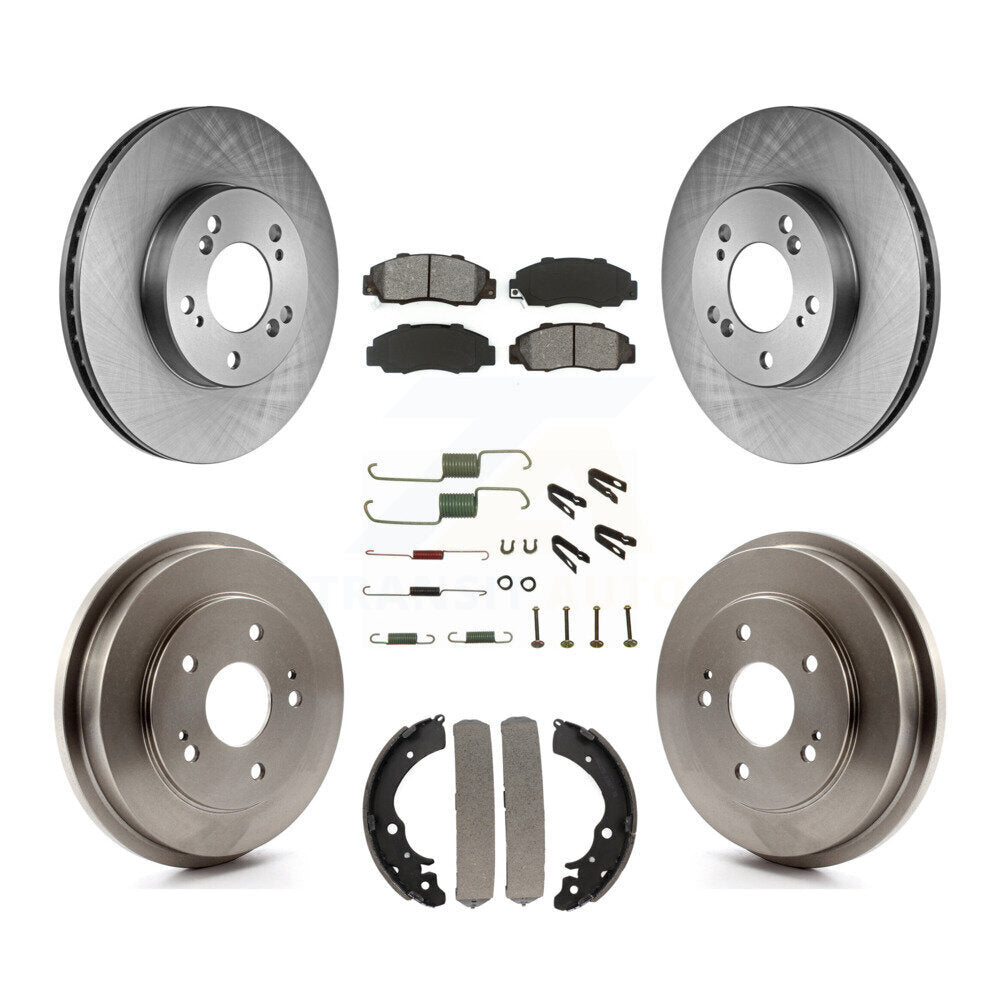 [Avant + Arrière] Kit de Disque et plaquette (semi-métallique) de frein pour 1997-2001 Honda CR-V K8S-102074