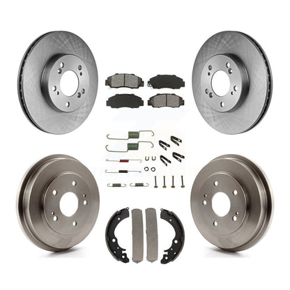 [Avant + Arrière] Kit de Disque et plaquette (semi-métallique) de frein pour 1997-2001 Honda CR-V K8S-102074