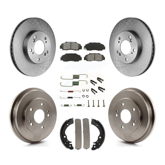 [Avant + Arrière] Kit de Disque et plaquette (semi-métallique) de frein pour 1997-2001 Honda CR-V K8S-102074