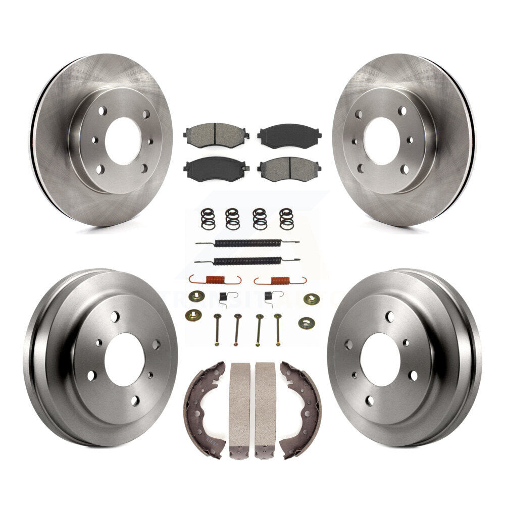 [Avant + Arrière] Kit de Disque et plaquette (semi-métallique) de frein pour 2002-2006 Nissan Sentra 1.8L K8S-102080