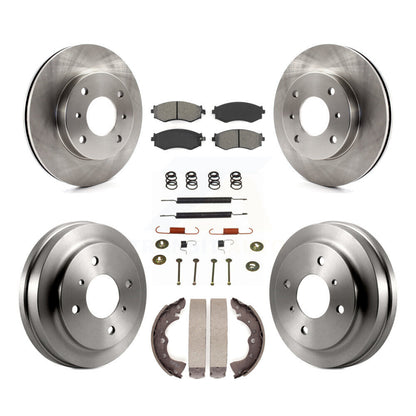 [Avant + Arrière] Kit de Disque et plaquette (semi-métallique) de frein pour 2002-2006 Nissan Sentra 1.8L K8S-102080