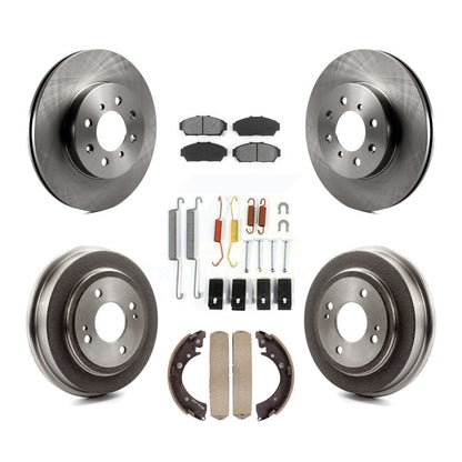 [Avant + Arrière] Kit de Disque et plaquette (semi-métallique) de frein pour Honda Civic K8S-102084