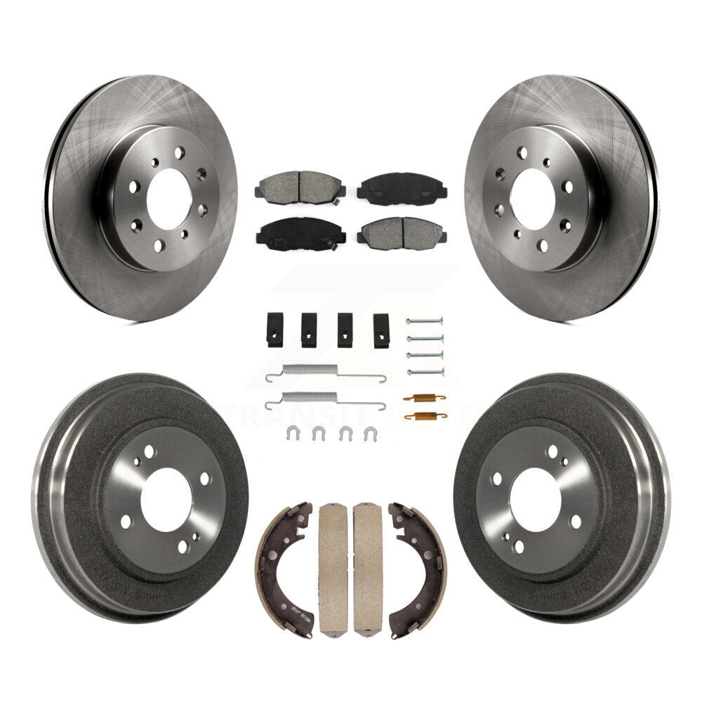 [Avant + Arrière] Kit de Disque et plaquette (semi-métallique) de frein pour Honda Civic K8S-102087