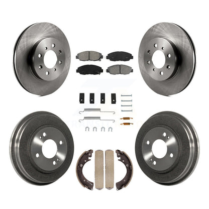 [Avant + Arrière] Kit de Disque et plaquette (semi-métallique) de frein pour Honda Civic K8S-102087
