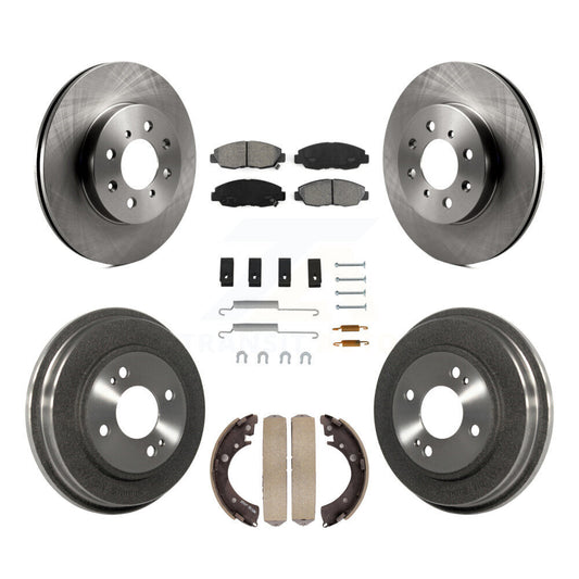 [Avant + Arrière] Kit de Disque et plaquette (semi-métallique) de frein pour Honda Civic K8S-102087