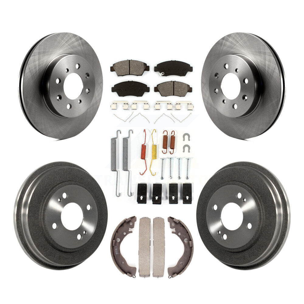 [Avant + Arrière] Kit de Disque et plaquette (semi-métallique) de frein pour Honda Fit K8S-102088