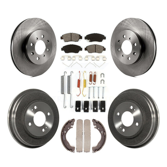 [Avant + Arrière] Kit de Disque et plaquette (semi-métallique) de frein pour Honda Fit K8S-102088