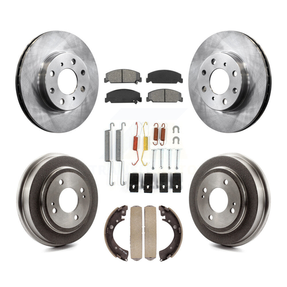 [Avant + Arrière] Kit de Disque et plaquette (semi-métallique) de frein pour Honda Civic K8S-102091