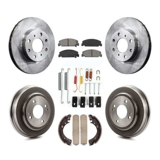 [Avant + Arrière] Kit de Disque et plaquette (semi-métallique) de frein pour Honda Civic K8S-102091