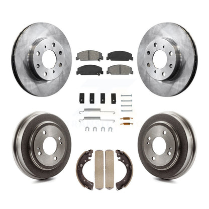[Avant + Arrière] Kit de Disque et plaquette (semi-métallique) de frein pour Honda Civic K8S-102092