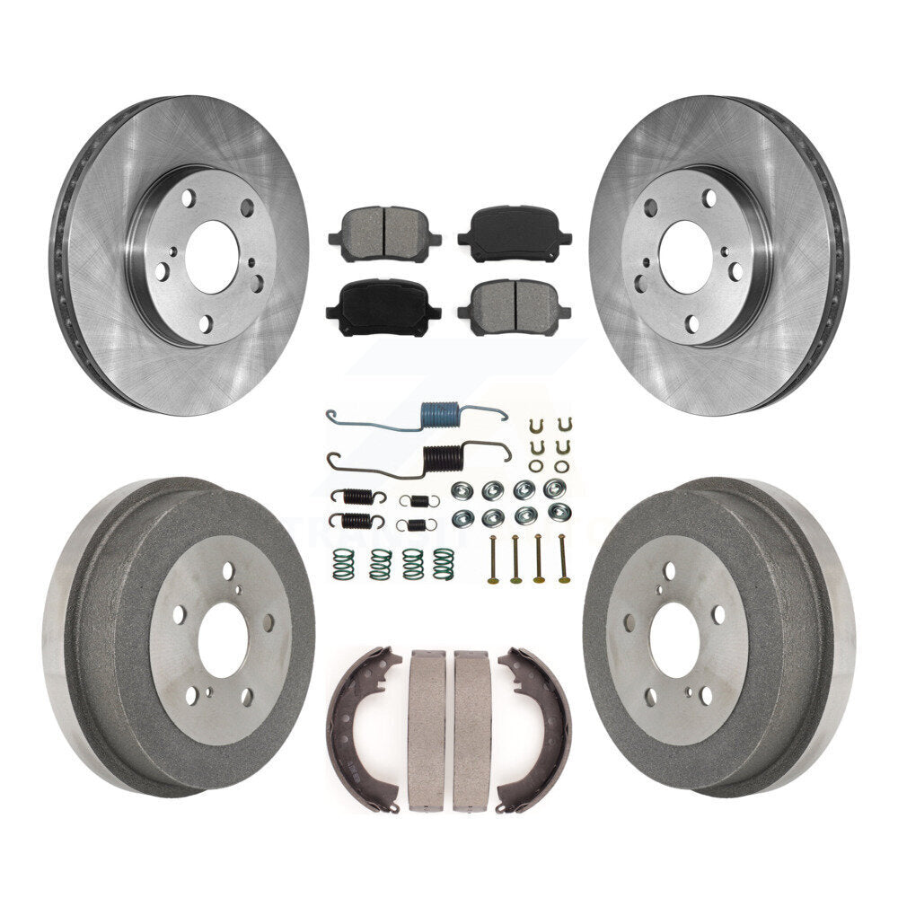 [Avant + Arrière] Kit de Disque et plaquette (semi-métallique) de frein pour 1999-2001 Toyota Solara 2.2L K8S-102098