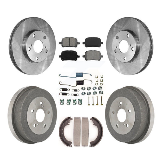 [Avant + Arrière] Kit de Disque et plaquette (semi-métallique) de frein pour 1999-2001 Toyota Solara 2.2L K8S-102098