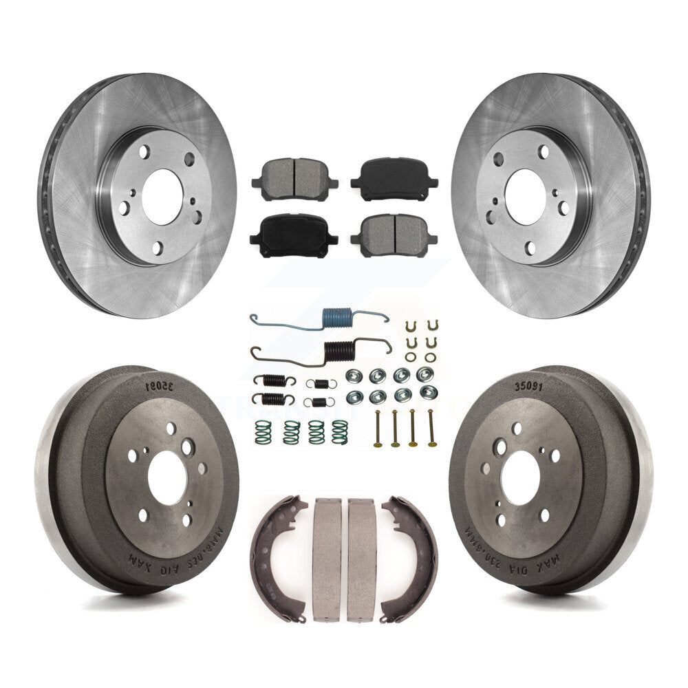 [Avant + Arrière] Kit de Disque et plaquette (semi-métallique) de frein pour 2002-2003 Toyota Solara 2.4L K8S-102099